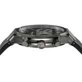 Ferragamo Men’s Swiss Made Quartz Black Silicone Strap Black Dial 41mm Watch SFME00621